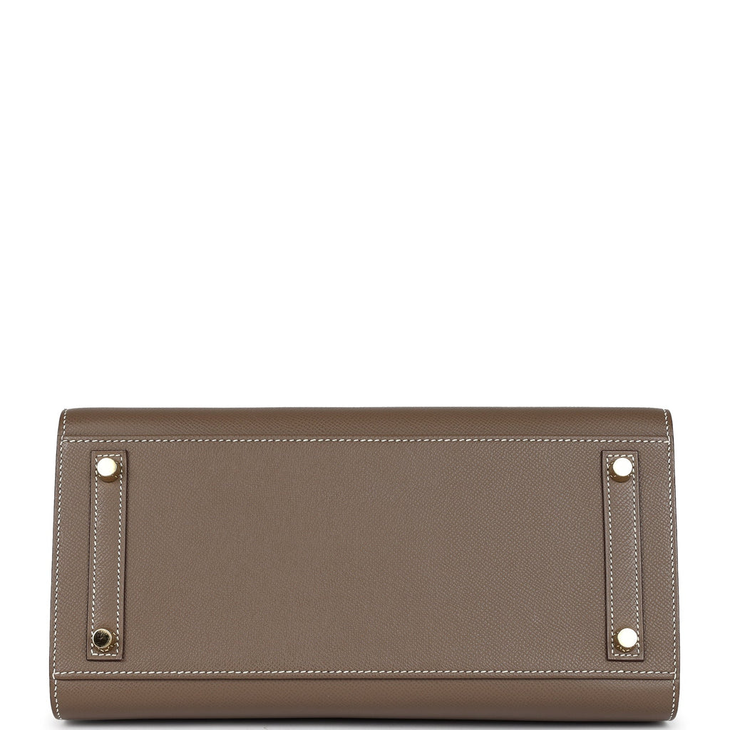 Hermes Birkin Sellier 30 Etoupe Epsom Gold Hardware