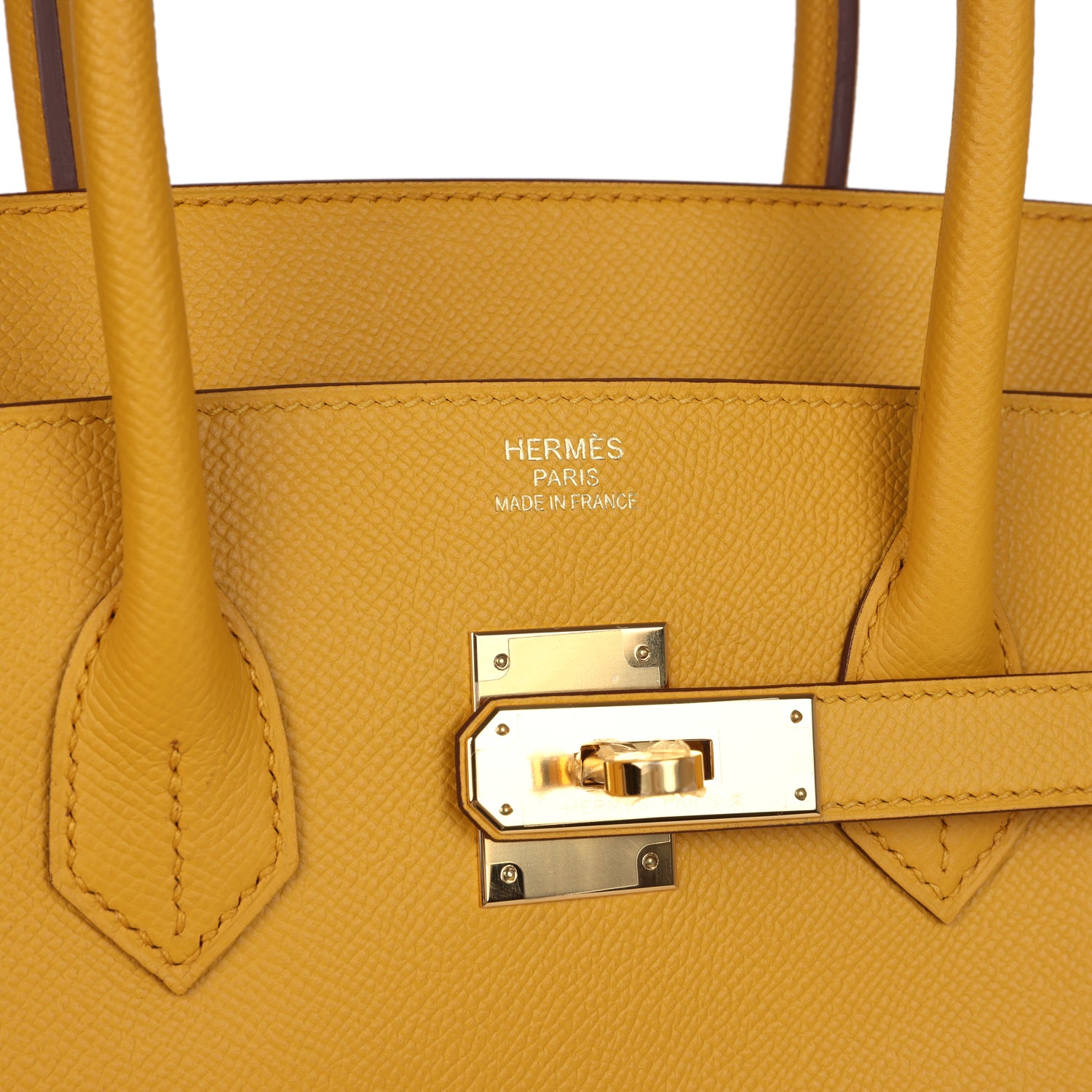 Hermes Birkin 35 Jaune Ambre Epsom Gold Hardware