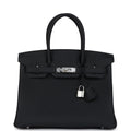 Hermes Birkin 30 Black Togo Palladium Hardware