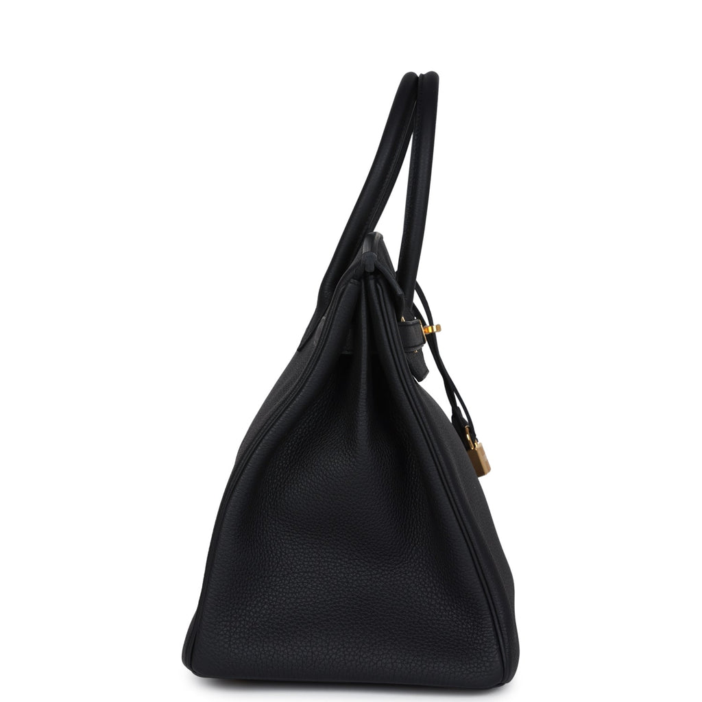 Hermes Birkin 35 Black Togo Gold Hardware
