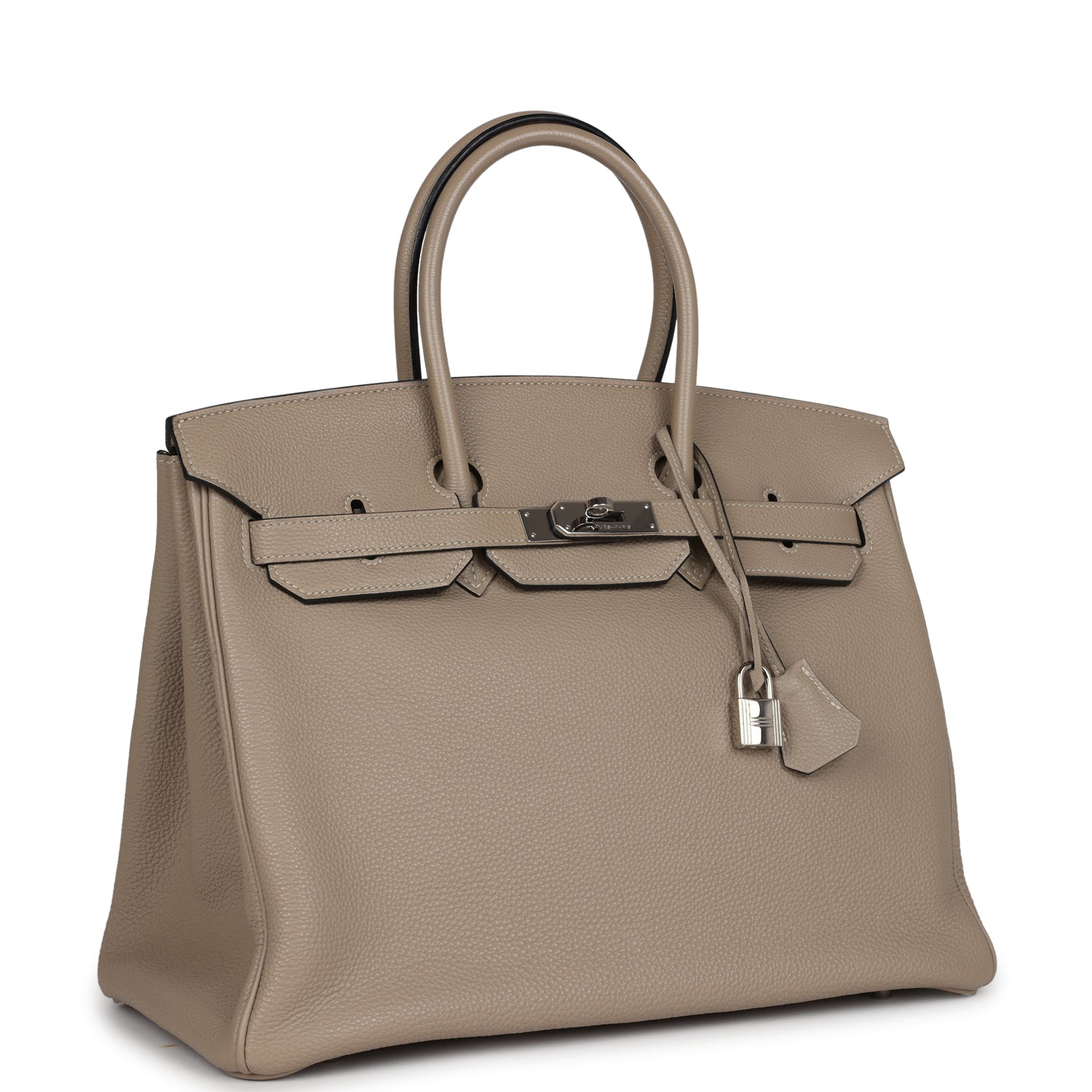 Hermes Birkin 35 Gris Tourterelle Togo Palladium Hardware
