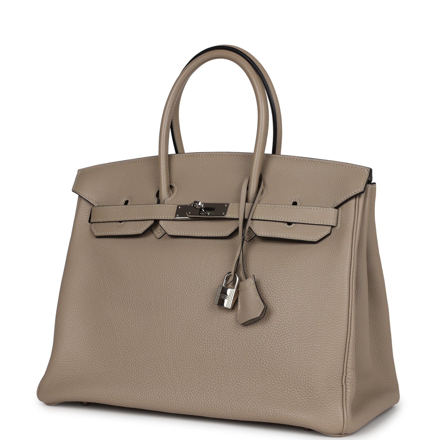 Hermes Birkin 35 Gris Tourterelle Togo Palladium Hardware