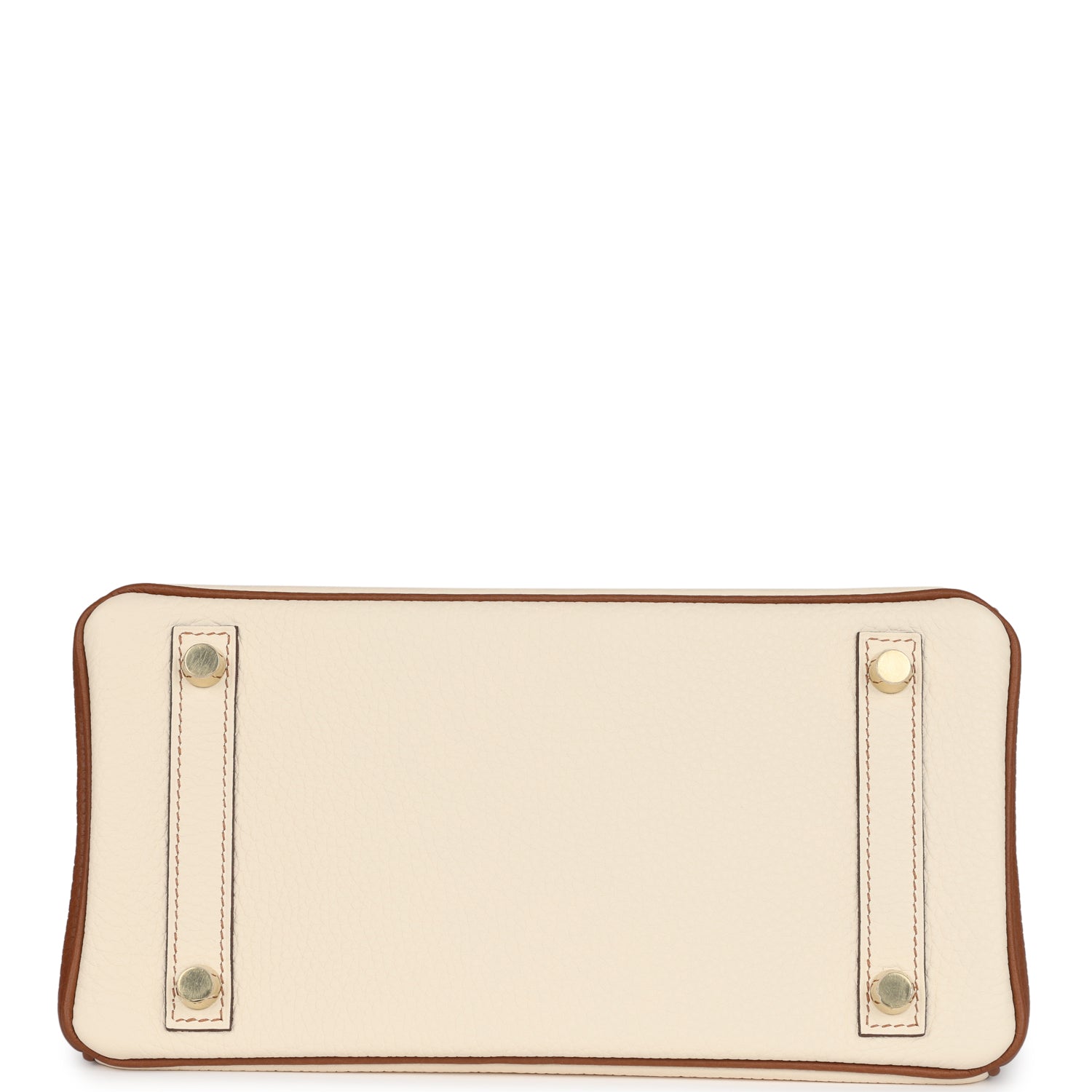 Hermes Special Order (HSS) Birkin 25 Nata and Gold Clemence Brushed Gold Hardware