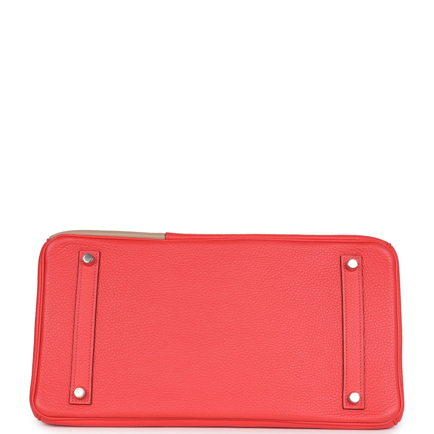 New Hermes Birkin 35 Cascade Rose Jaipur, Etoupe and Argile Swift and Clemence Brushed Palladium Hardware