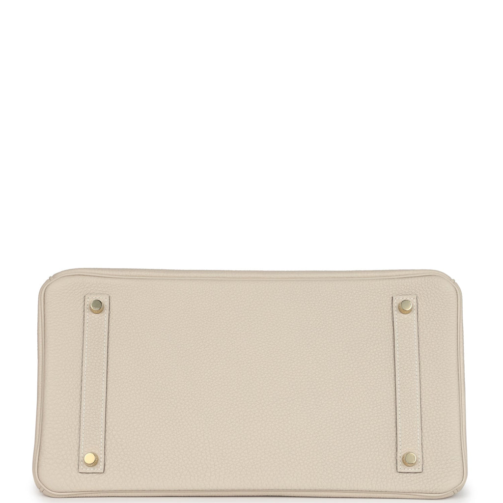 Hermes Birkin 35 Craie Togo Gold Hardware
