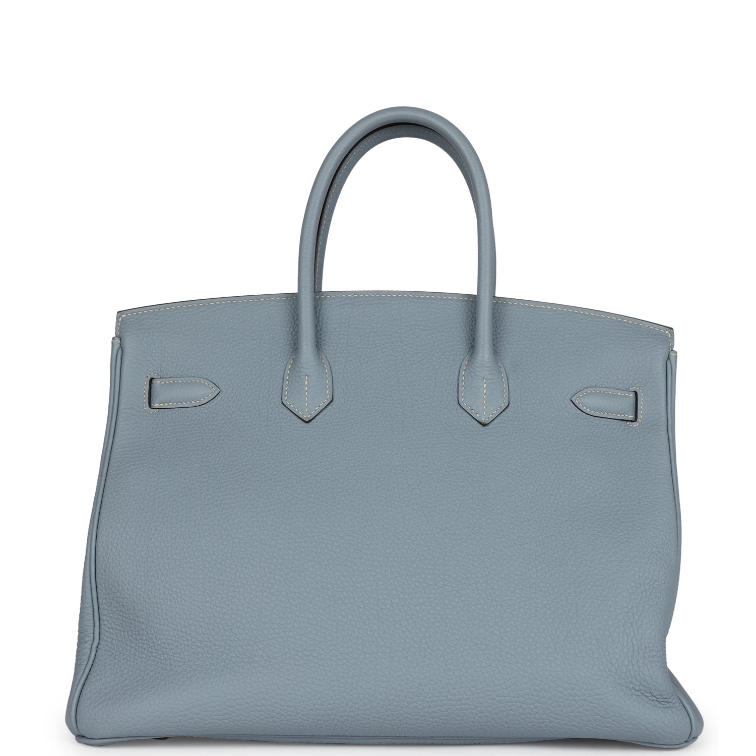 New Hermes Birkin 35 Bleu Lin Togo Gold Hardware