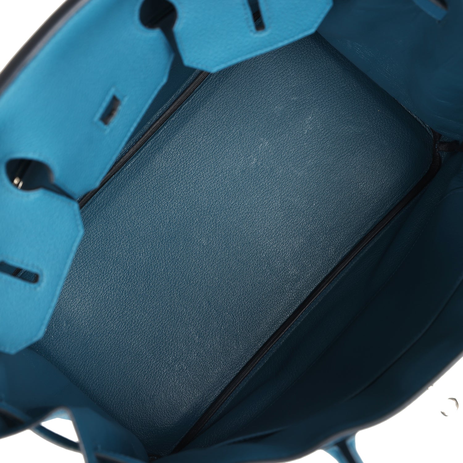Pre-owned Hermes Birkin 35 Cobalt Togo Palladium Hardware