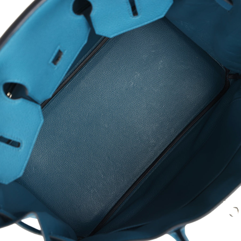 New Hermes Birkin 35 Cobalt Togo Palladium Hardware