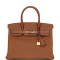 Hermes Birkin 30 Gold Togo Gold Hardware