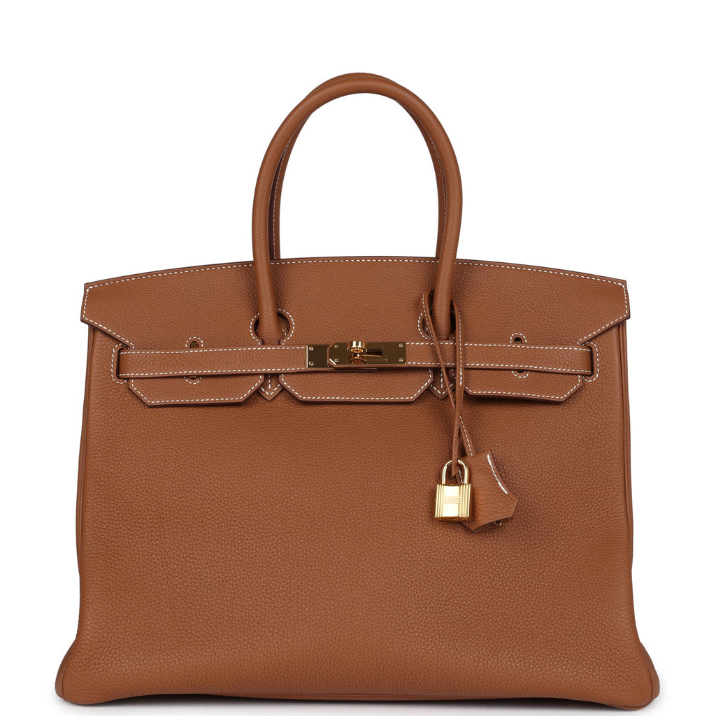 Hermes Birkin 35 Gold Togo Gold Hardware