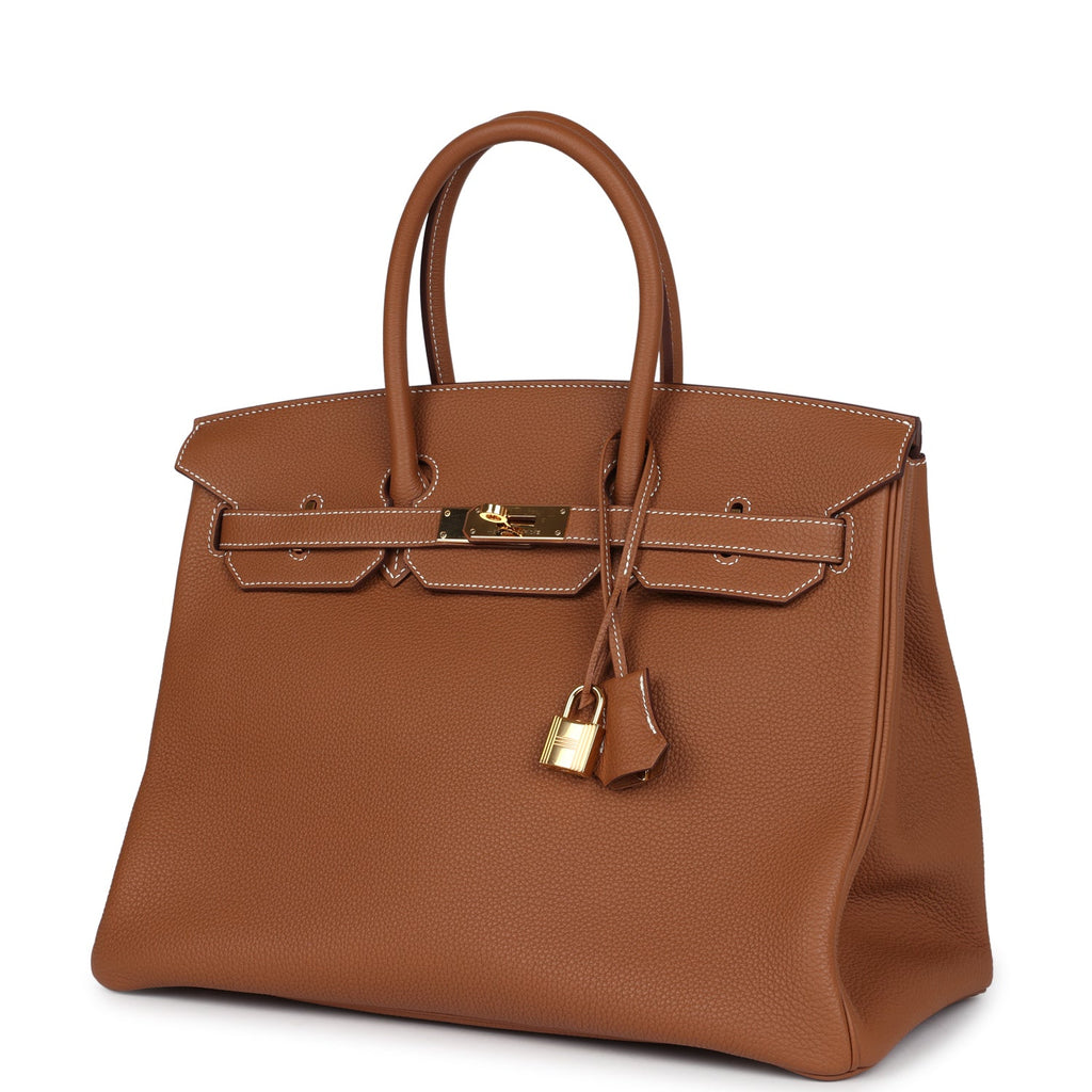 Hermes Birkin 35 Gold Togo Gold Hardware