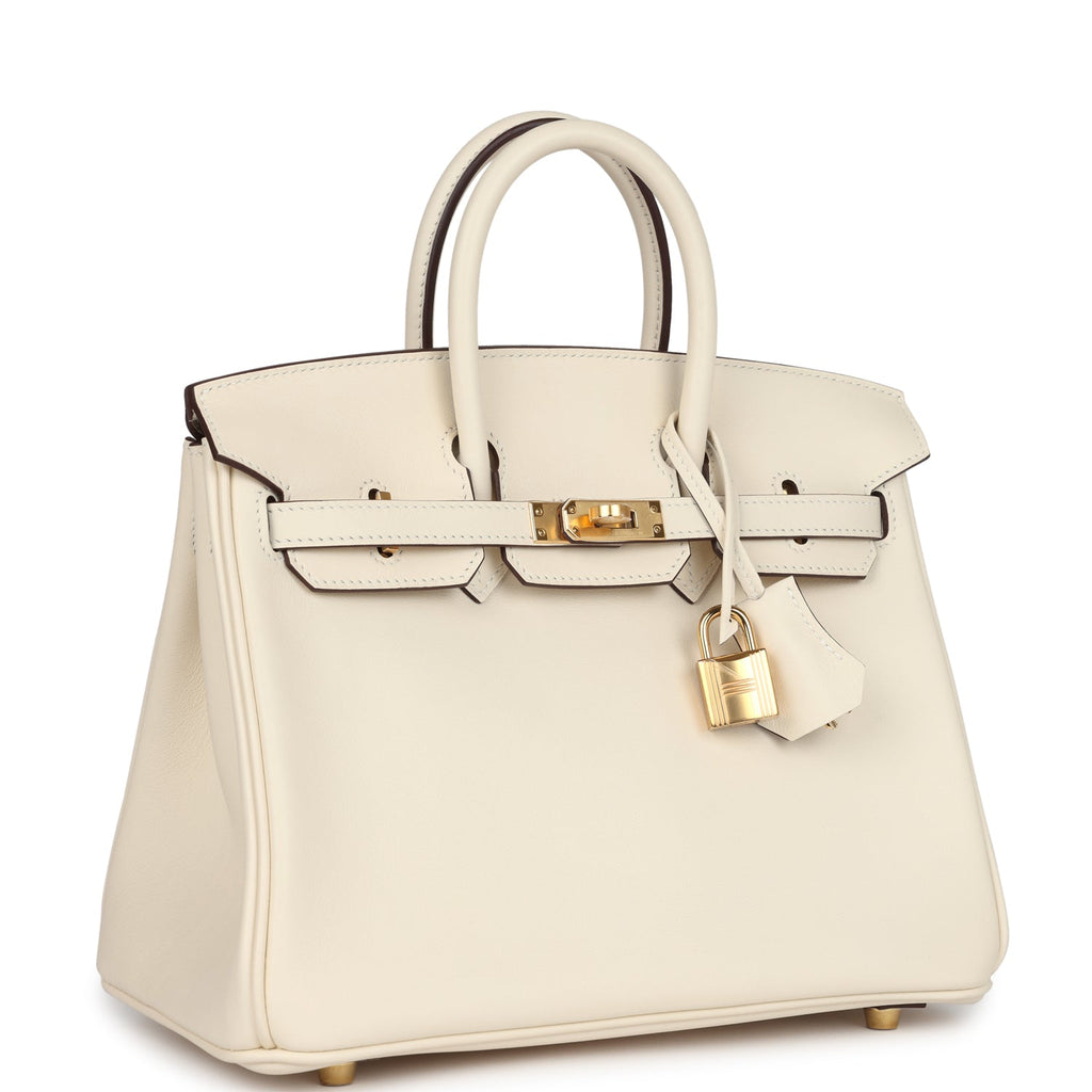 Hermes Birkin 25 Nata Swift Gold Hardware