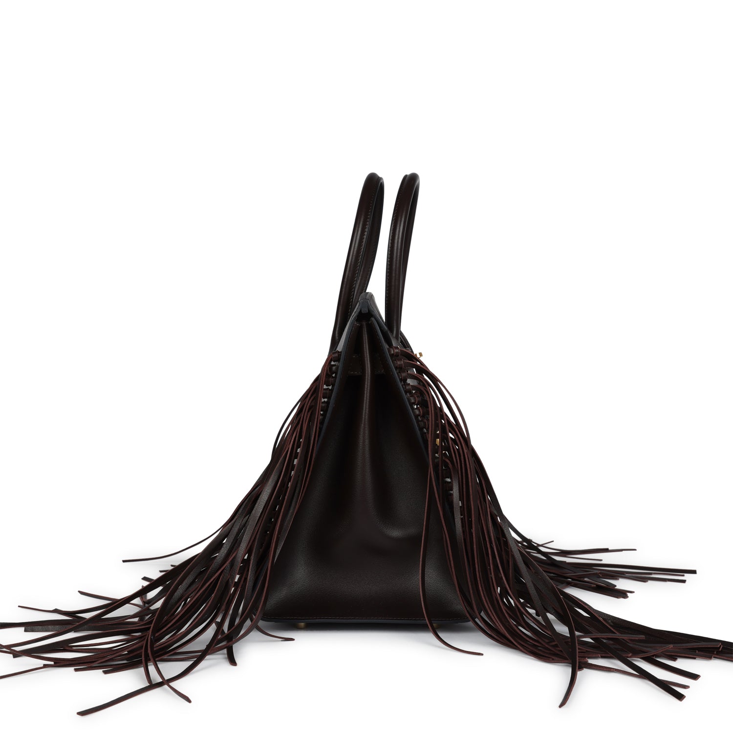 Hermes Anate Birkin 35 Chocolat Evergrain Gold Hardware