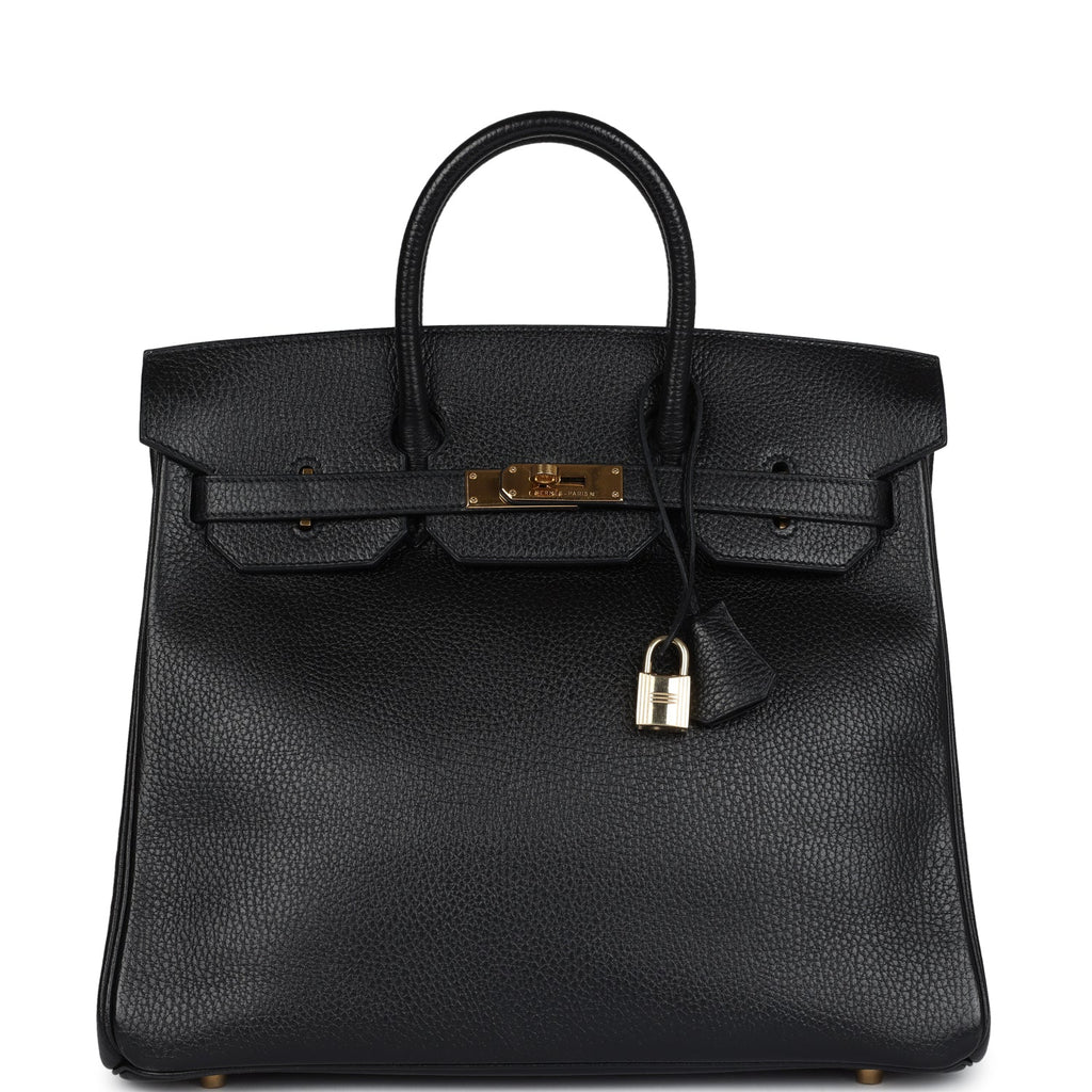 New Hermes HAC Birkin 32 Black Ardennes Gold Hardware