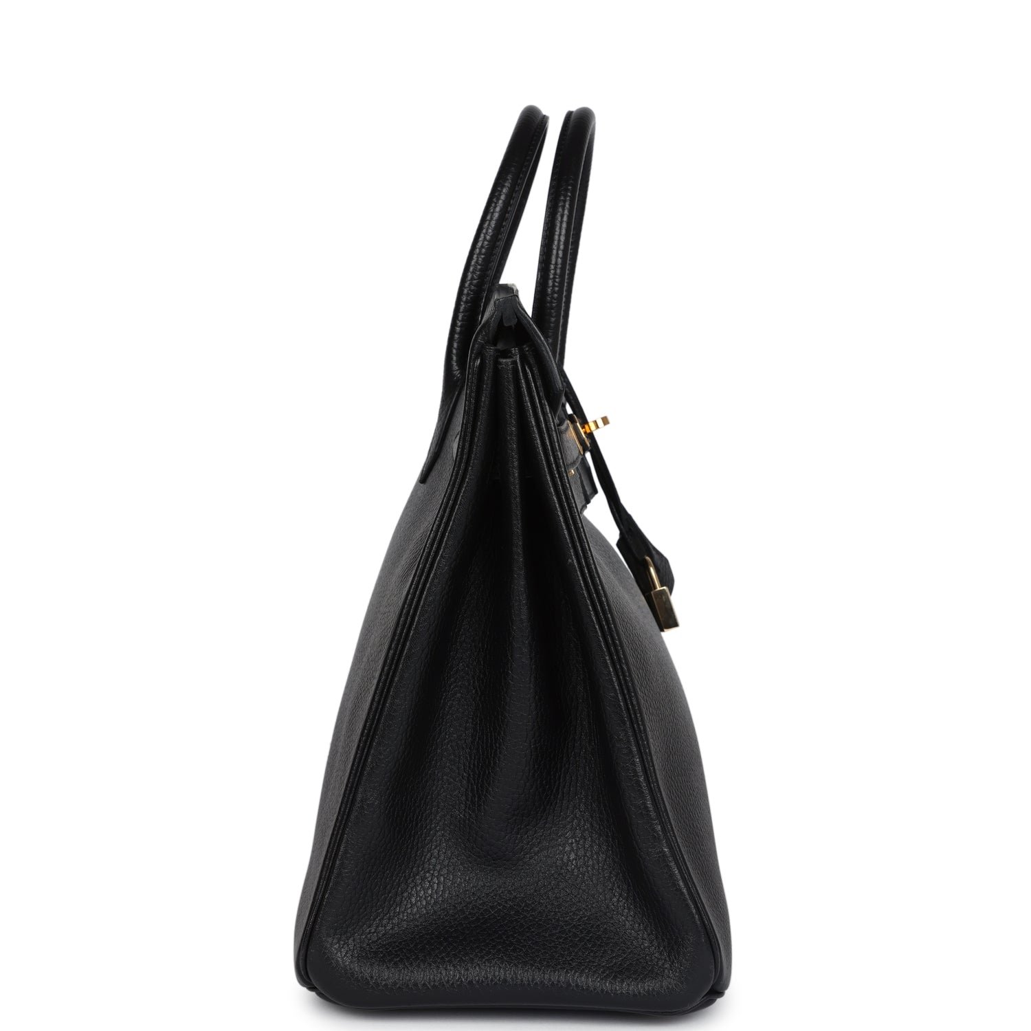 New Hermes HAC Birkin 32 Black Ardennes Gold Hardware
