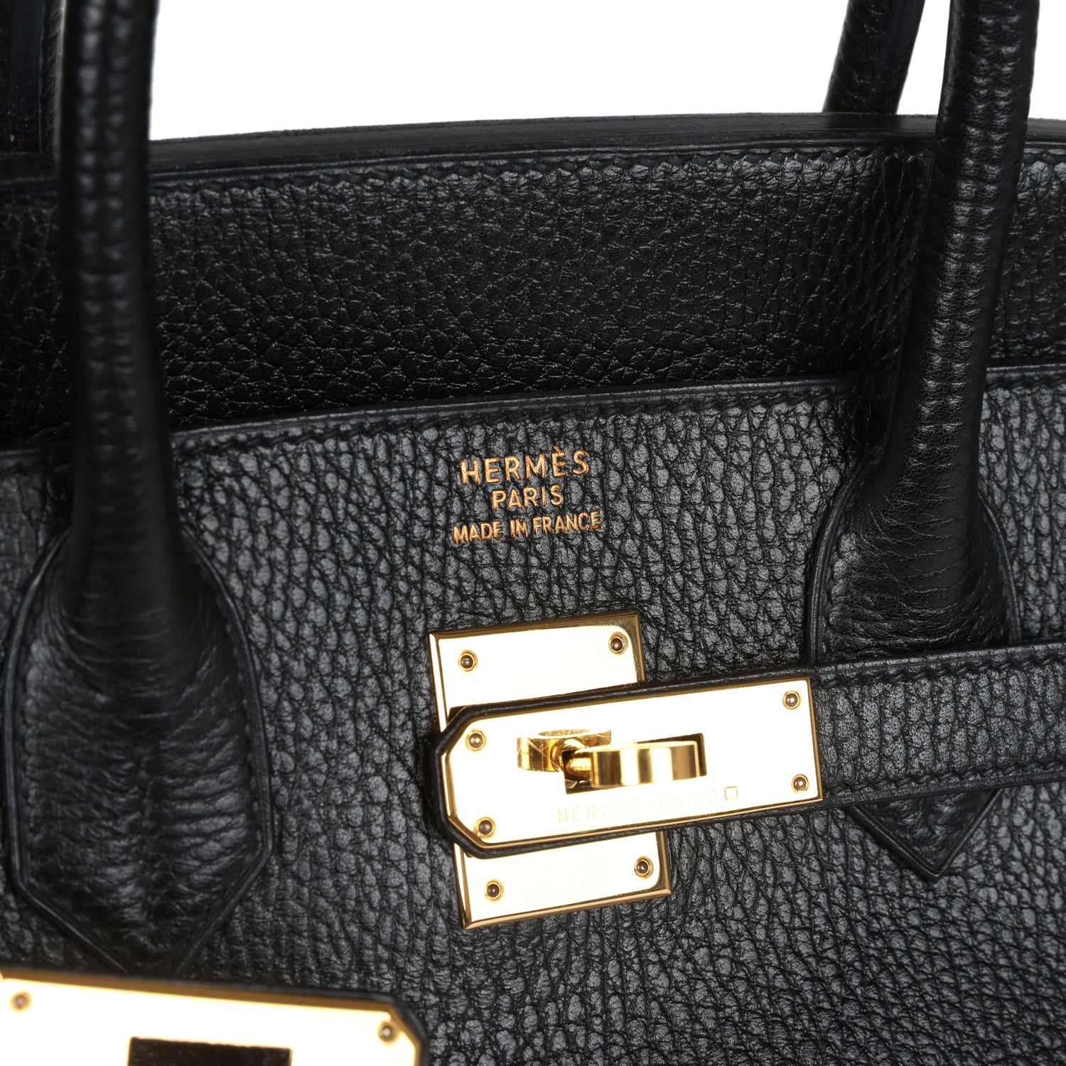 New Hermes HAC Birkin 32 Black Ardennes Gold Hardware
