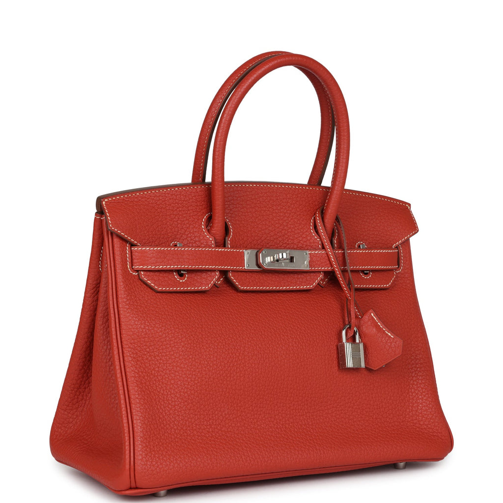 New Hermes Birkin 30 Sanguine Fjord Palladium Hardware