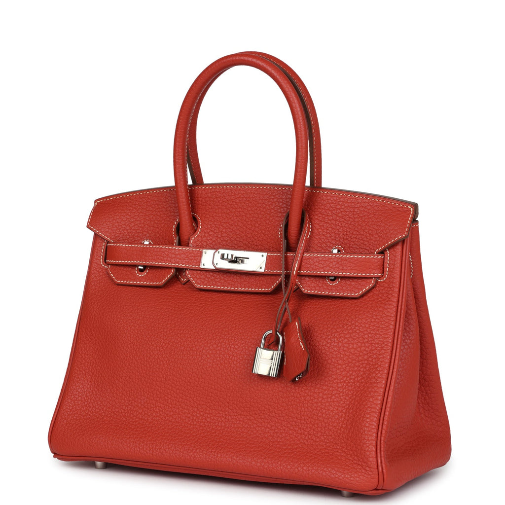 New Hermes Birkin 30 Sanguine Fjord Palladium Hardware