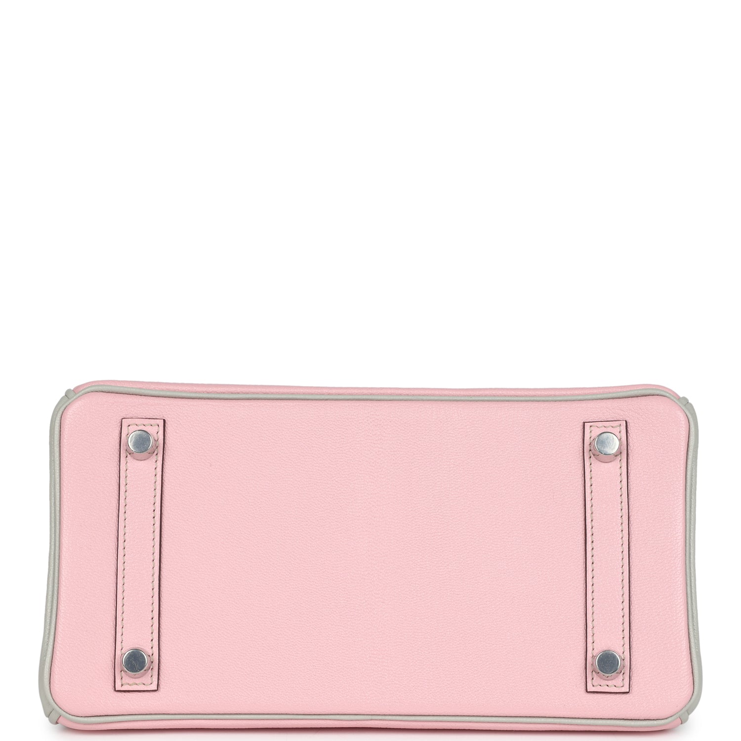Hermes Special Order (HSS) Birkin 25 Rose Sakura and Gris Perle Chevre Mysore Brushed Palladium Hardware