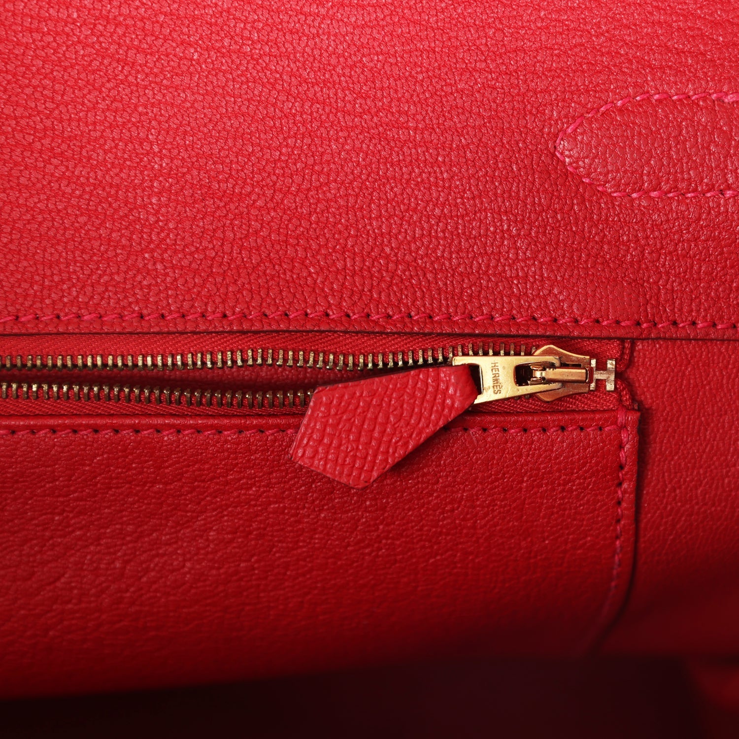 Pre-owned Hermes Birkin 35 Rouge Casaque Epsom Gold Hardware