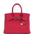 Hermes Birkin 30 Framboise Matte Alligator Togo Touch Palladium Hardware