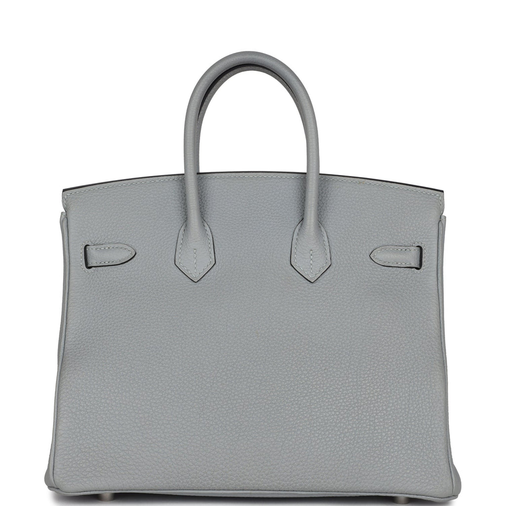 Hermes Birkin 25 Gris Mouette Togo Palladium Hardware