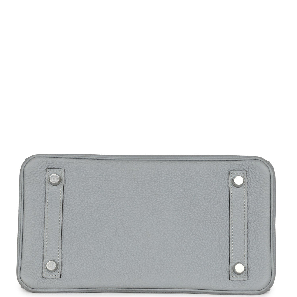 Hermes Birkin 25 Gris Mouette Togo Palladium Hardware