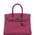 Pre-owned Hermes Birkin 30 Tosca Candy Epsom Palladium Hardware