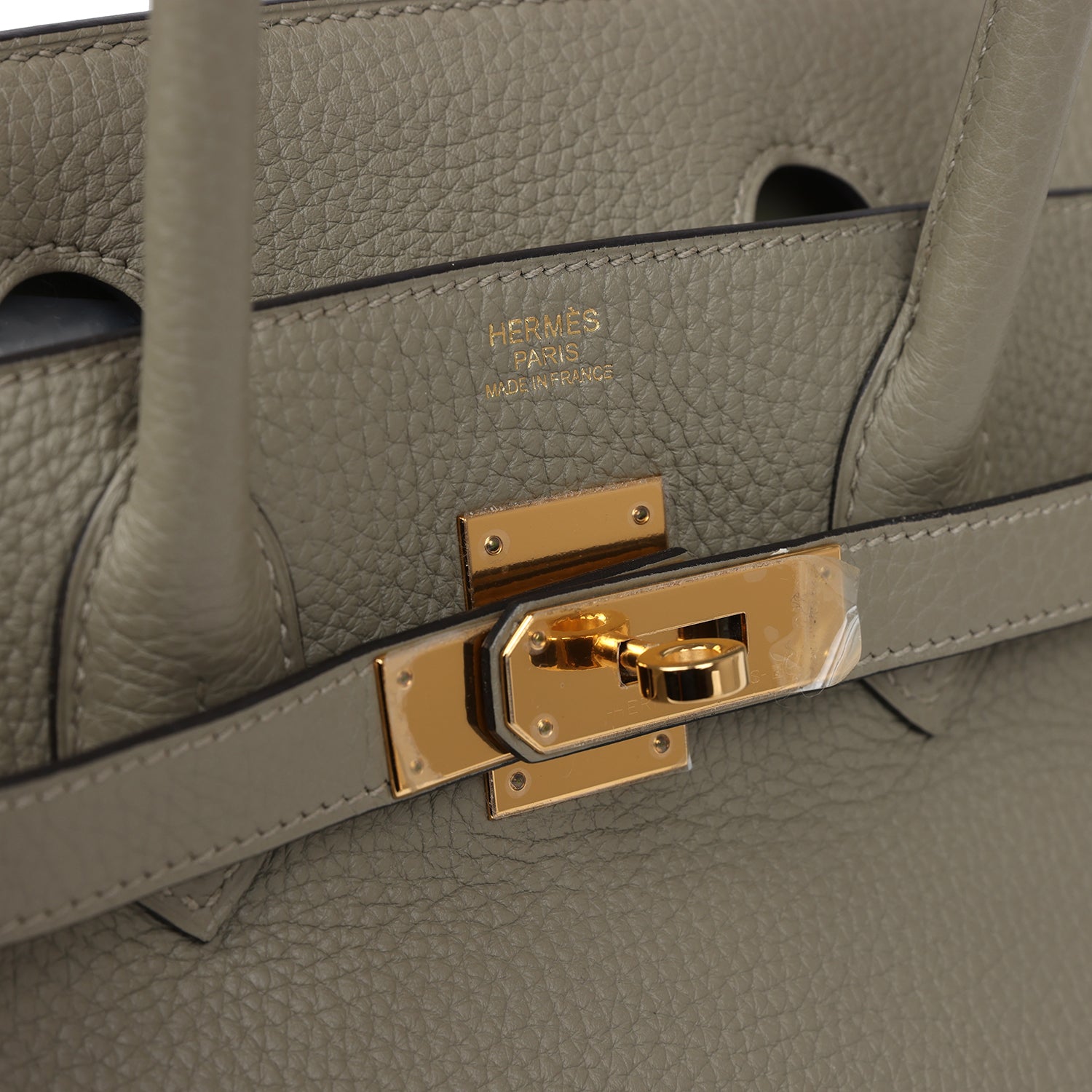 New Hermes Birkin 30 Sauge Clemence Gold Hardware