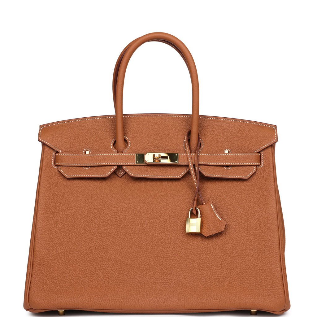 Hermes Birkin 35 Gold Togo Gold Hardware