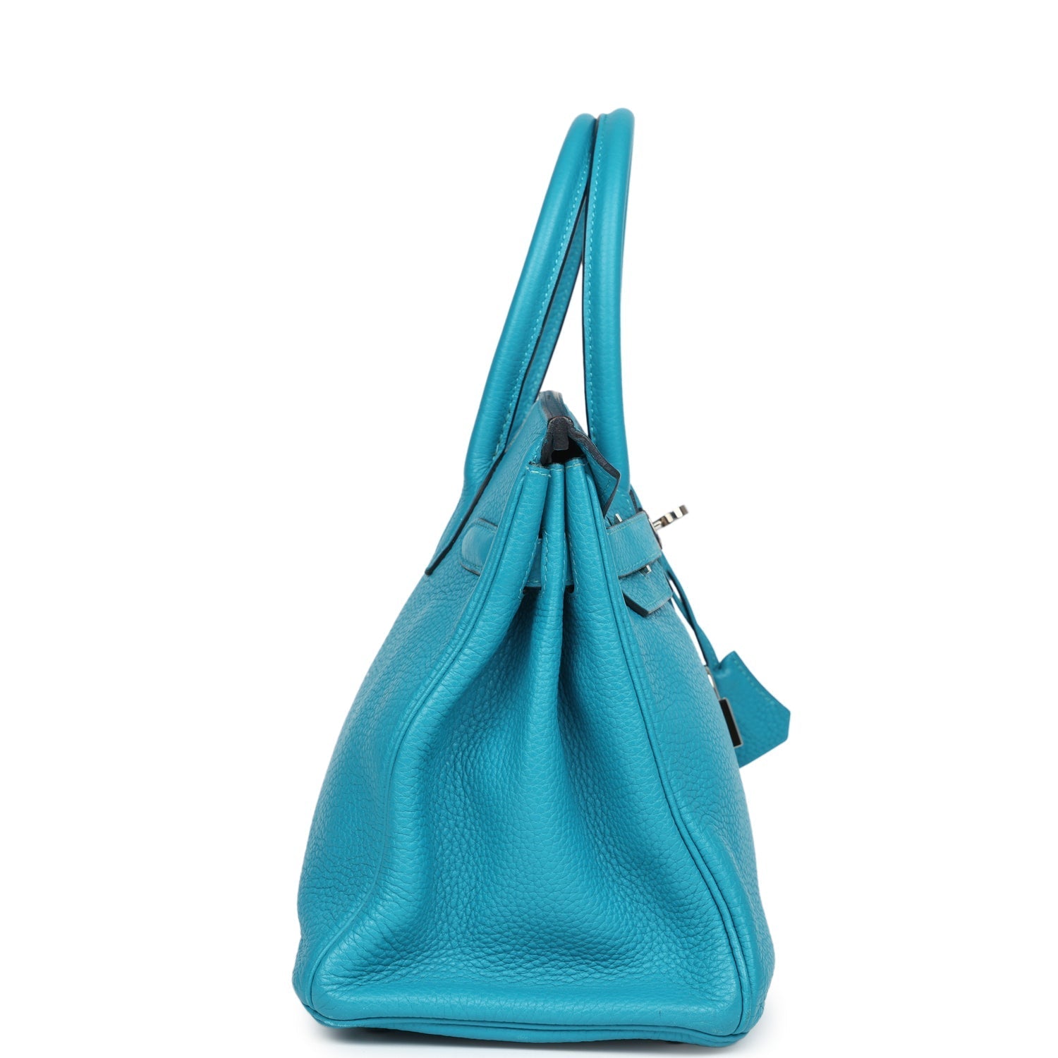 New Hermes Birkin 30 Turquoise Clemence Palladium Hardware