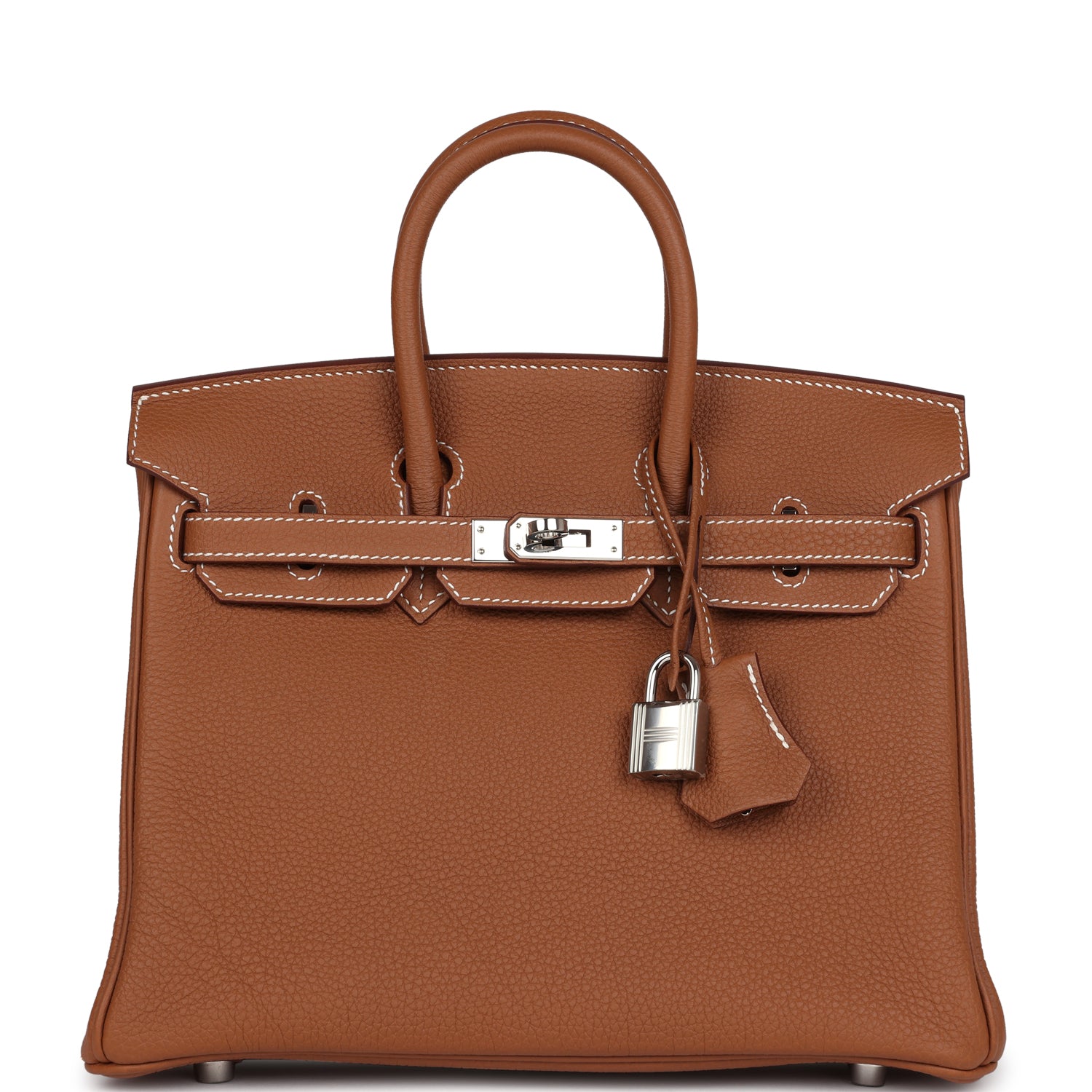 New Hermes Birkin 25 Gold Togo Palladium Hardware