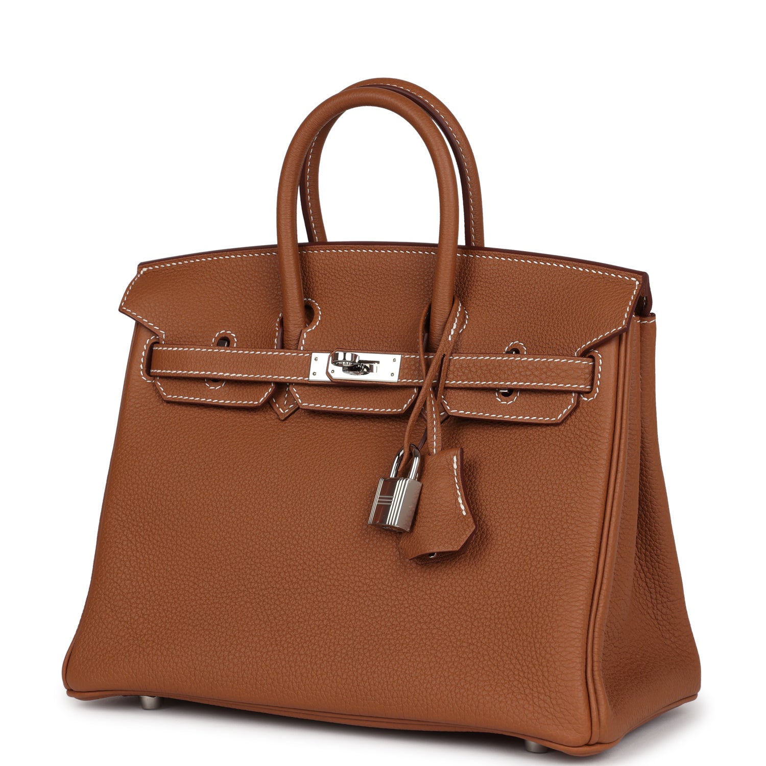 New Hermes Birkin 25 Gold Togo Palladium Hardware