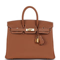 Hermes Birkin 25 Gold Togo Gold Hardware