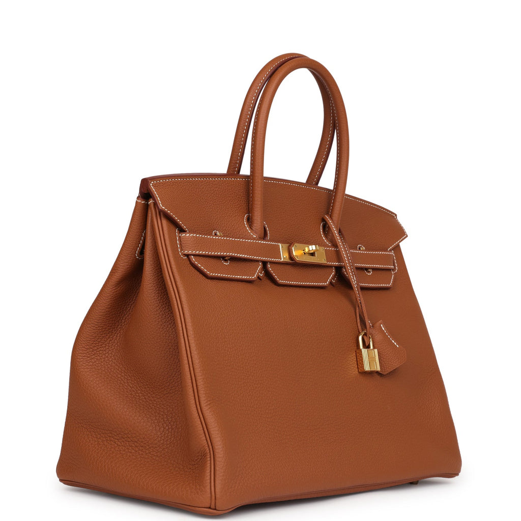 Hermes Birkin 35 Gold Togo Gold Hardware