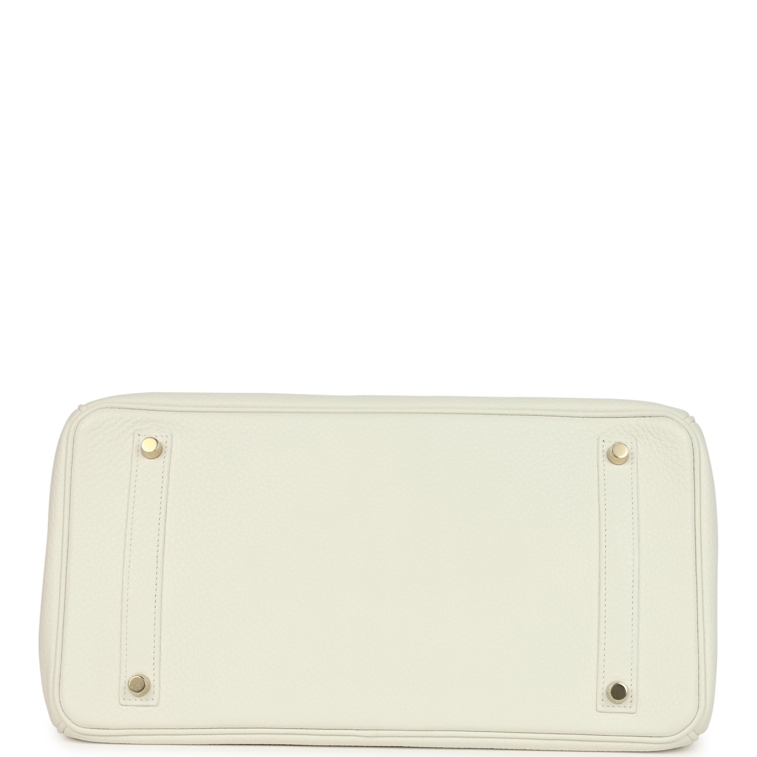 Hermes Birkin 35 White Clemence Gold Hardware