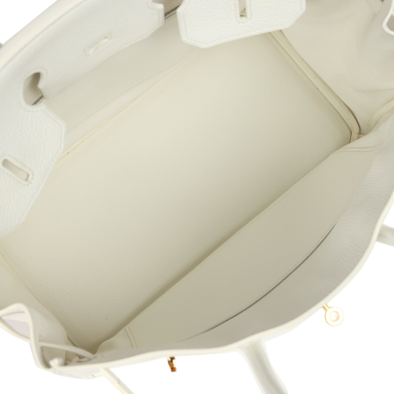 Hermes Birkin 35 White Clemence Gold Hardware
