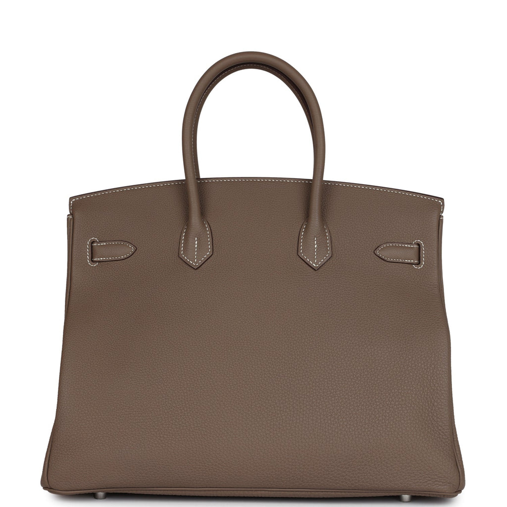 Hermes Birkin 35 Etoupe Togo Palladium Hardware