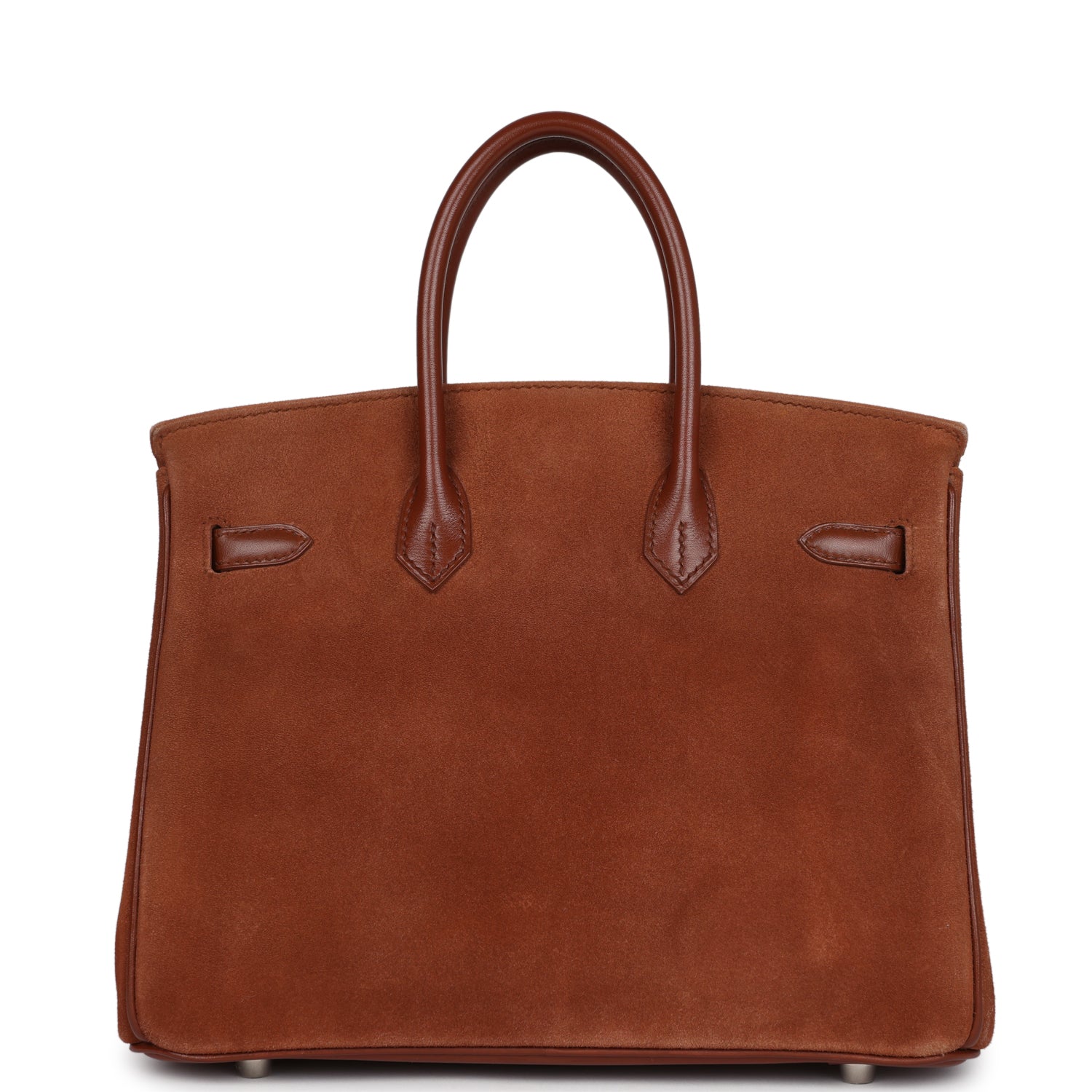 New Hermes Birkin 25 Noisette Doblis and Box Palladium Hardware