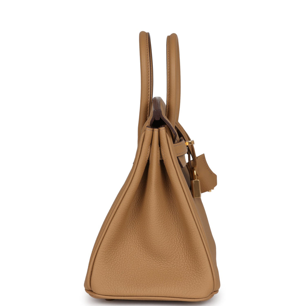 Hermes Birkin 25 Biscuit Togo Gold Hardware