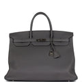 Hermes Birkin 40 Etain Togo Palladium Hardware