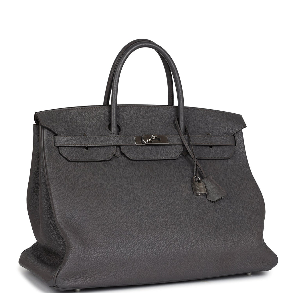 Hermes Birkin 40 Etain Togo Palladium Hardware