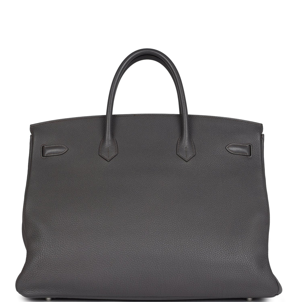 Hermes Birkin 40 Etain Togo Palladium Hardware
