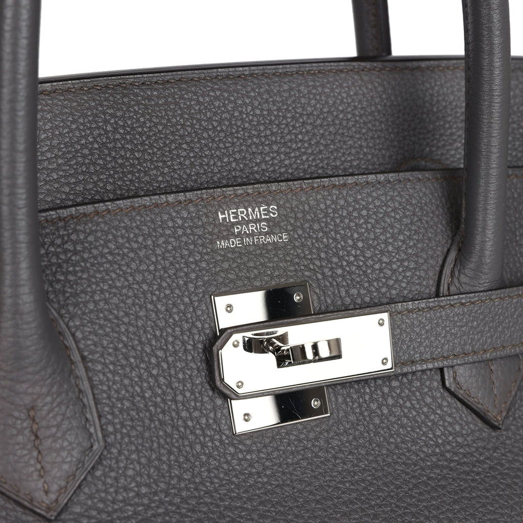 Hermes Birkin 40 Etain Togo Palladium Hardware