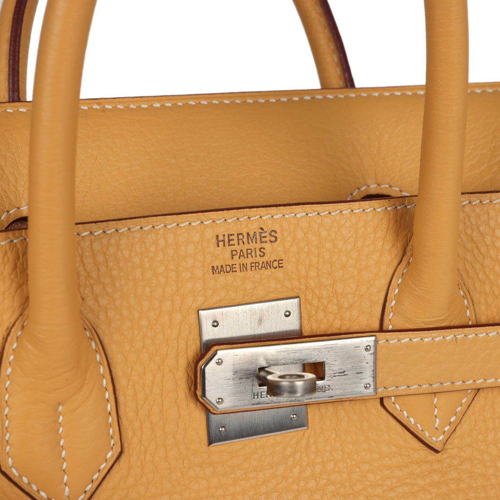 New Hermes Birkin HAC 32 Natural Sable Fjord Brushed Palladium Hardware