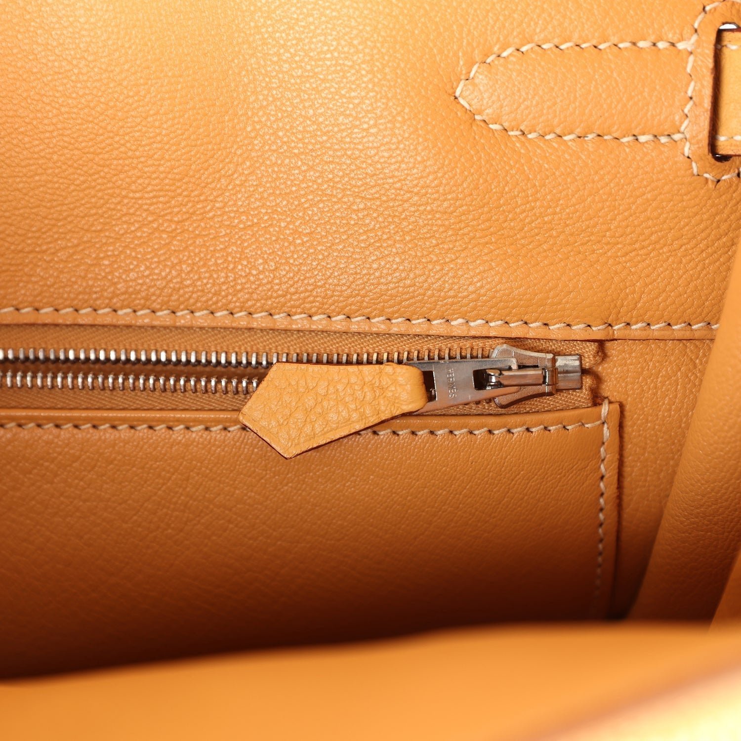 New Hermes Birkin HAC 32 Natural Sable Fjord Brushed Palladium Hardware