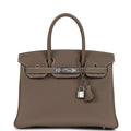 Hermes Birkin 30 Etoupe Togo Palladium Hardware