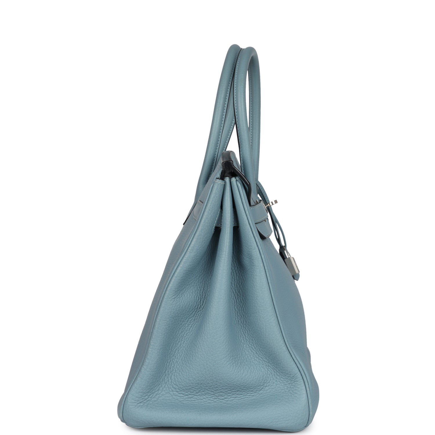 New Hermes Birkin 35 Ciel Togo Palladium Hardware