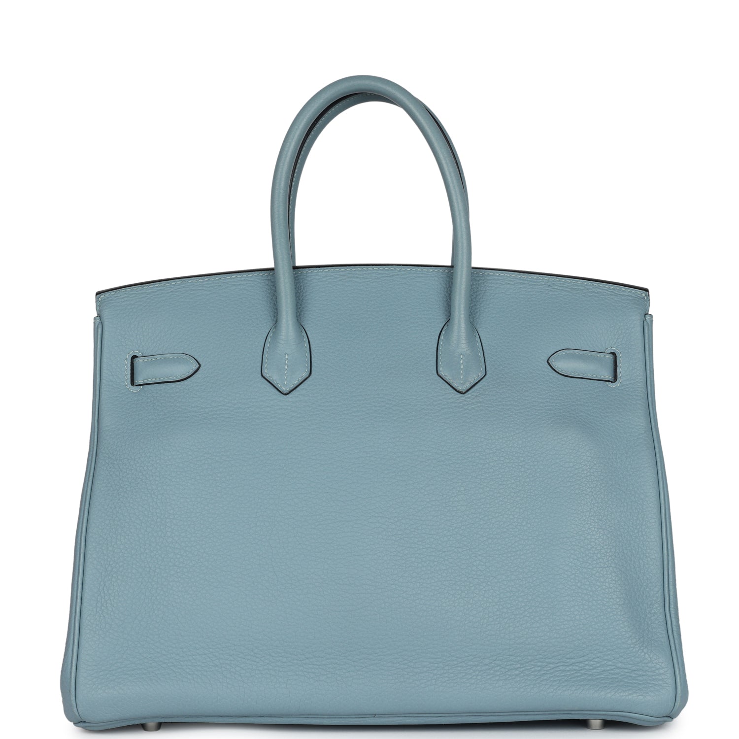 New Hermes Birkin 35 Ciel Togo Palladium Hardware