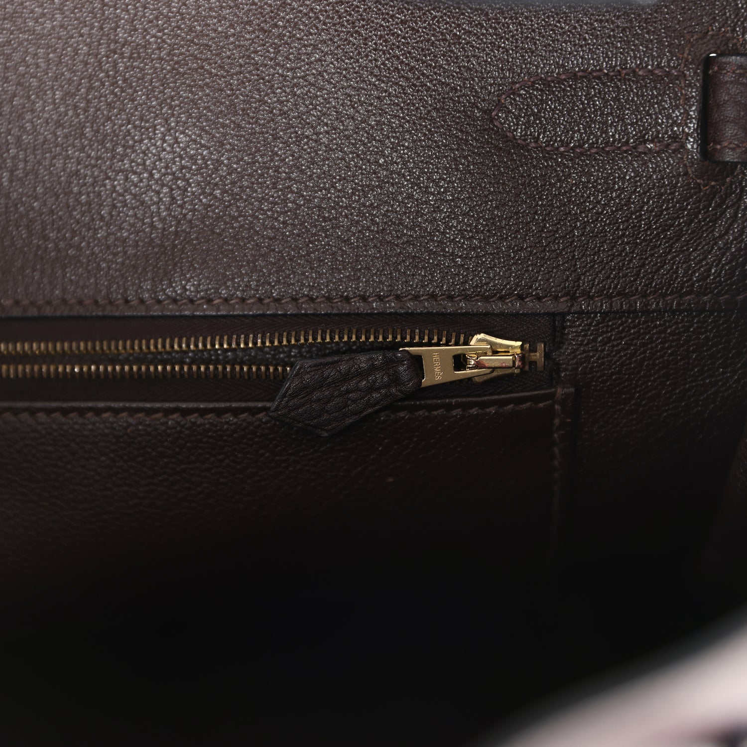 Hermes Birkin 35 Chocolat Fjord Gold Hardware